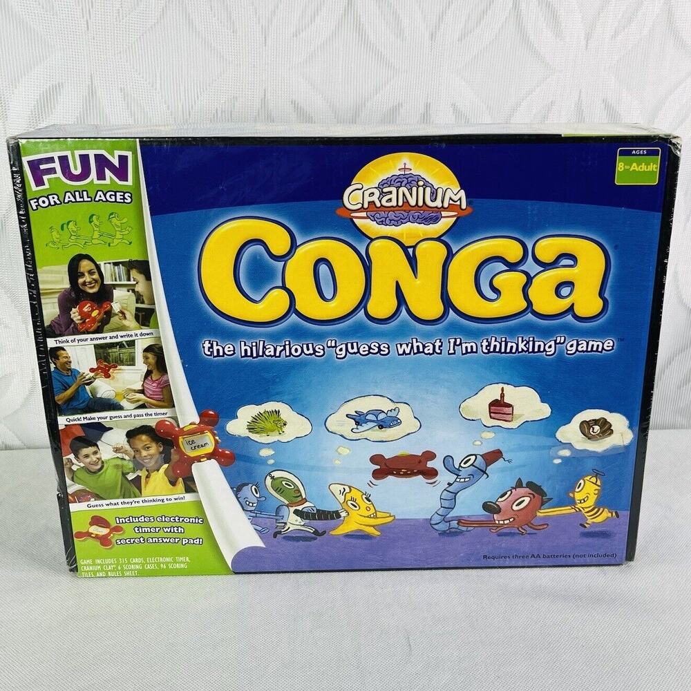 Cranium Conga Board Game Hilarious Guess What I'm thinking Game New Sealed